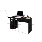 Escrivaninha Office 1 Prateleira 1 Nicho 136cm Espresso Móvei