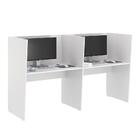 Escrivaninha Office 2 Lugares Letonia Branco