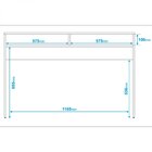 Escrivaninha Office 2 Nichos 120cm Brv Móveis Branca Branca