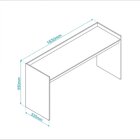 Escrivaninha Office Brv Móveis Branca/castanho