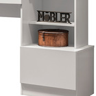 Escrivaninha Office Sara Com Estante 149 Cm Branco M04 - D'ro