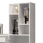 Escrivaninha Office Sara Com Estante 149 Cm Branco M04 - D'ro