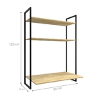 Escrivaninha Office Suspensa Maya Natura Preto