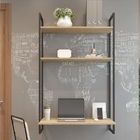 Escrivaninha Office Suspensa Maya Natura Preto