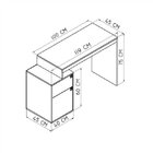 Escrivaninha Og003 1 Gaveta 1 Porta 119cm Placa E Ponto Grafi