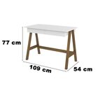 Escrivaninha Old Branco Com Amêndoa – Tebarrot Móveis