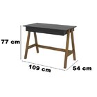 Escrivaninha Old Preto Com Amêndoa – Tebarrot Móveis