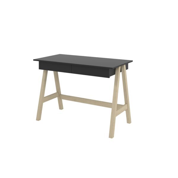 Escrivaninha Old Preto Com Natural – Tebarrot Móveis