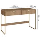 Escrivaninha Organico 2 Gavetas 125 Cm 28067 Artesano