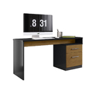 Escrivaninha P/ Quarto Escritório Elisa Preto Velluto/freijó