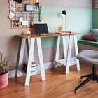 Escrivaninha Pala Branca E Mel