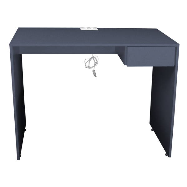 Escrivaninha Para Computador 1 Gaveta Com Tomada Azul Tam.1m