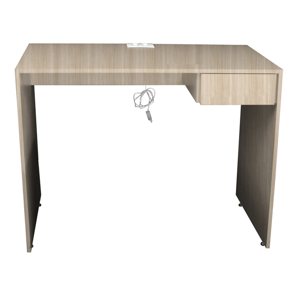 Escrivaninha Para Computador 1 Gaveta Com Tomada Bege Tam.1m