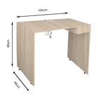 Escrivaninha Para Computador 1 Gaveta Com Tomada Bege Tam.1m