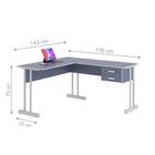 Escrivaninha Para Computador L Com 2 Gavetas Range