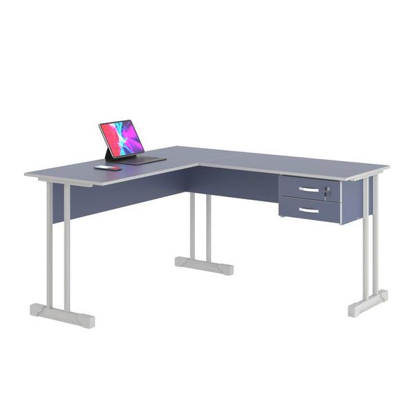 Escrivaninha Para Computador L Com 2 Gavetas Range