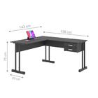 Escrivaninha Para Computador L Com 2 Gavetas Range