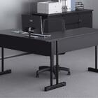 Escrivaninha Para Computador L Com 2 Gavetas Range Preto Onix