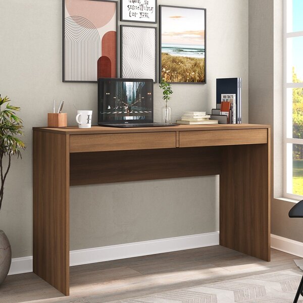 Escrivaninha Para Escritório 120cm 2 Gavetas Home Office Espr