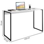 Escrivaninha Para Escritorio 120x75 Cm 134575 Branco Mobel