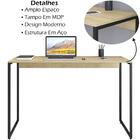 Escrivaninha Para Escritorio 120x75 Cm 134575 Nature Mobel