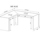 Escrivaninha Para Escritorio Angular Me4116 Tecno Mobili