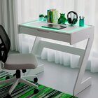Escrivaninha Para Escritório Com Luz Neon 1 Gaveta 73cm Branc
