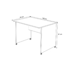 Escrivaninha Para Escritório Com Rodinhas Branco