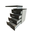 Escrivaninha Para Escritório E Home Office Com 4 Gavetas Bran