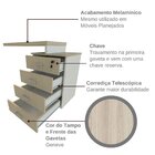 Escrivaninha Para Escritório E Home Office Com 4 Gavetas Bran