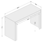 Escrivaninha Para Escritório Macau-politorno - Preto / Castan
