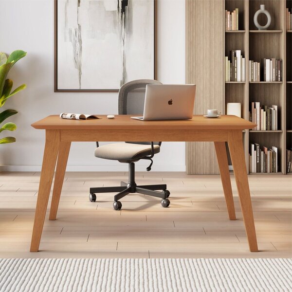 Escrivaninha Para Escritório Madeira Maciça Elegance Cinamomo