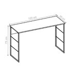 Escrivaninha Para Escritório Milão 1.2 Preto Mel