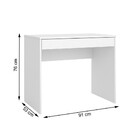 Escrivaninha Para Estudar Com 1 Gaveta Facility Demóbile