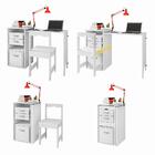 Escrivaninha Para Estudo Com Cadeira Branco Office Framar