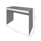 Escrivaninha Para Estudos Vermont Grafito Branco