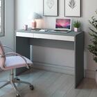 Escrivaninha Para Estudos Vermont Grafito Branco