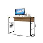 Escrivaninha Para Quarto 120 Cm Mel Preto Fabrick Caemmun