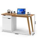 Escrivaninha Para Quarto Branco Acetinado Cumaru Prism Patrim