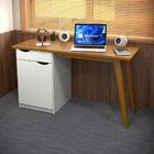 Escrivaninha Para Quarto Branco Acetinado Cumaru Prism Patrim