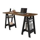 Escrivaninha Para Quarto Cavalete Preto Castanho Caleb Basoto