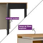 Escrivaninha Para Quarto Com 2 Gavetas Carvalho Off White Des