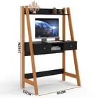 Escrivaninha Para Quarto Home Office Desk Nature Preto