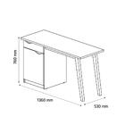 Escrivaninha Para Quarto Preto Acetinado Cumaru Prism Patrimar