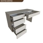 Escrivaninha Paris Com 5 Gavetas  Branco