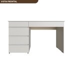 Escrivaninha Paris Com 5 Gavetas  Branco