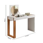 Escrivaninha Penteadeira 111cm Com Espelho Play Branco/cinamo