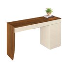 Escrivaninha Penteadeira 136cm Com Espelho Crystal  Freijo/of