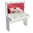 Escrivaninha Penteadeira Camarim Madesa Carly Com Espelho 3 G