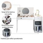 Escrivaninha Penteadeira Com Espelho 1 Porta 1 Gaveta Monalis